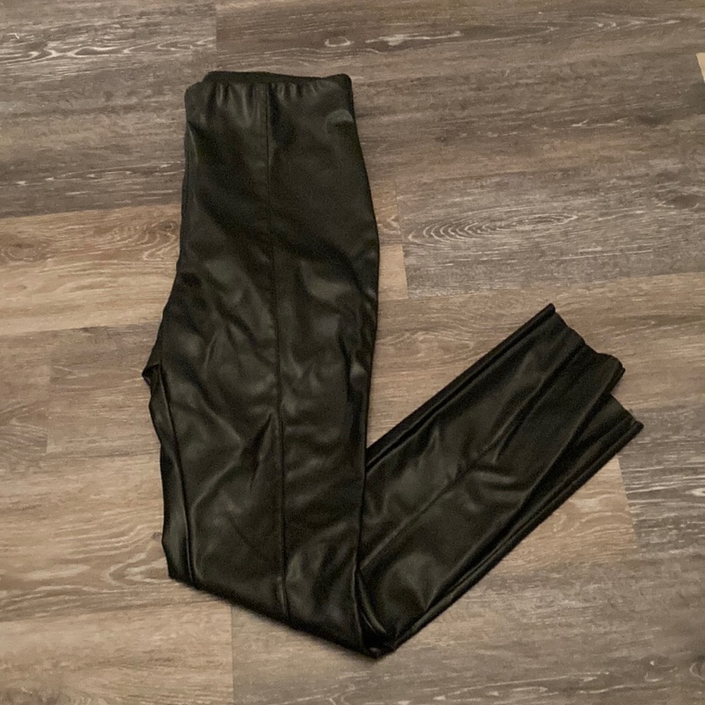 H&M Pleather Leggings Size 8